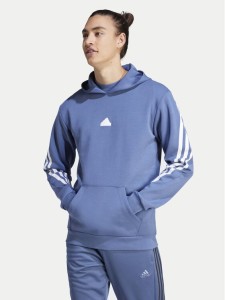 adidas Bluza Future Icons 3-Stripes IR9224 Niebieski Regular Fit