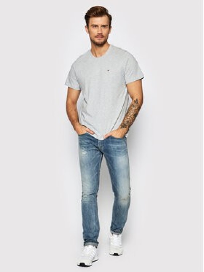 Tommy Jeans T-Shirt Classic DM0DM09598 Szary Regular Fit