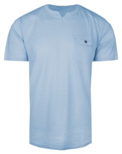 Męski T-Shirt (Koszulka) - Brave Soul - Błękitny z Kieszonką