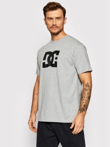 DC T-Shirt Star ADYZT04985 Szary Classic Fit