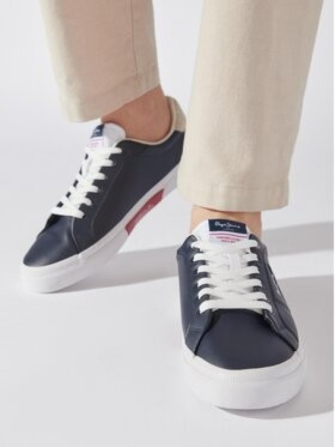 Pepe Jeans Sneakersy Kenton Flag M PMS30906 Granatowy