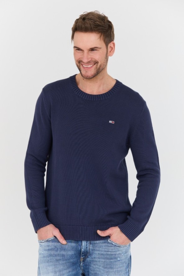 TOMMY JEANS Granatowy sweter