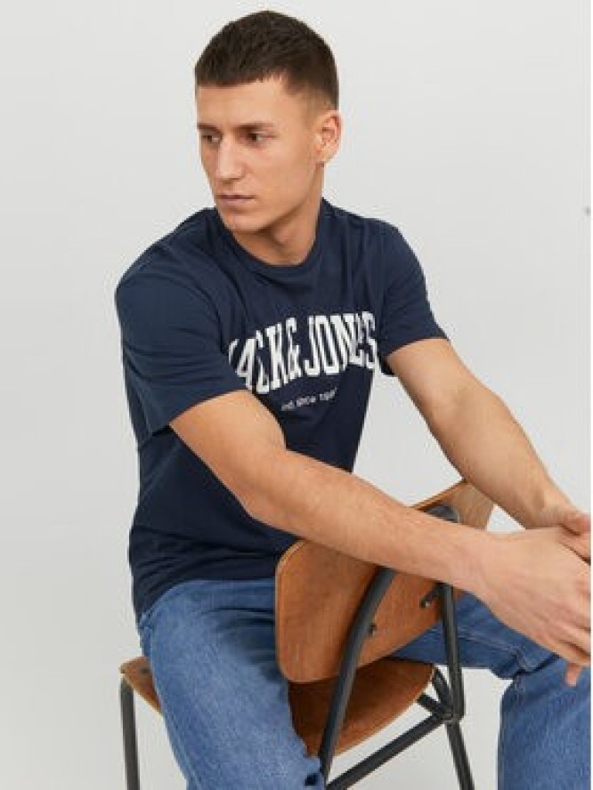 Jack&Jones T-Shirt Josh 12236514 Granatowy Relaxed Fit