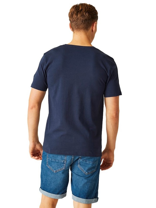 Regatta Koszulka "Cline VIII" w kolorze granatowym rozmiar: L
