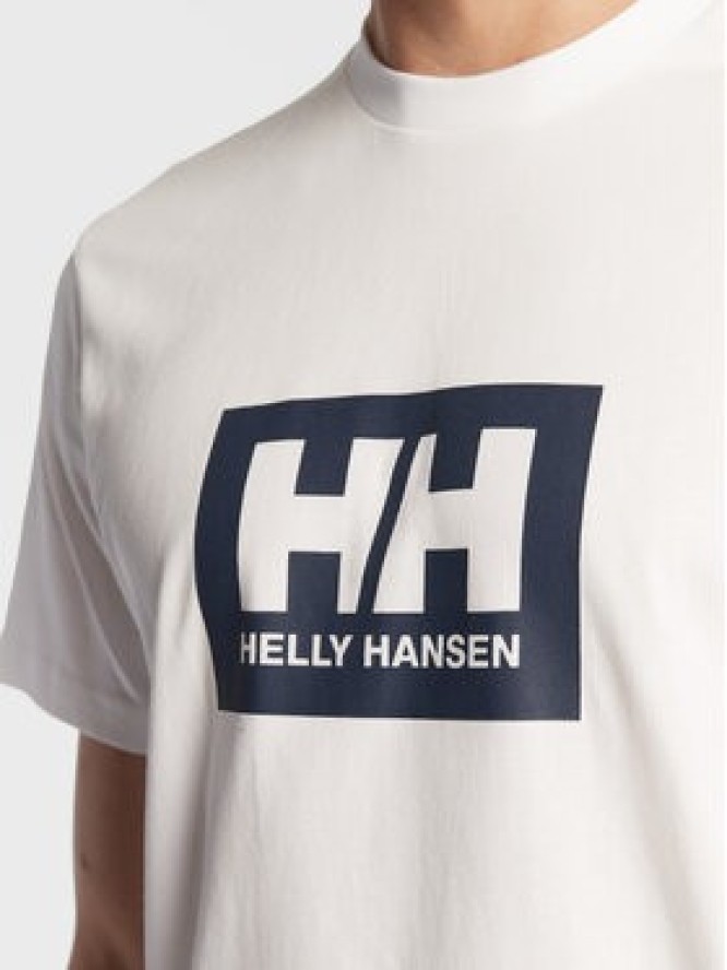 Helly Hansen T-Shirt Box 53285 Biały Regular Fit