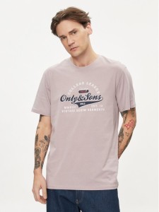 Only & Sons T-Shirt Lenny 22028593 Fioletowy Regular Fit