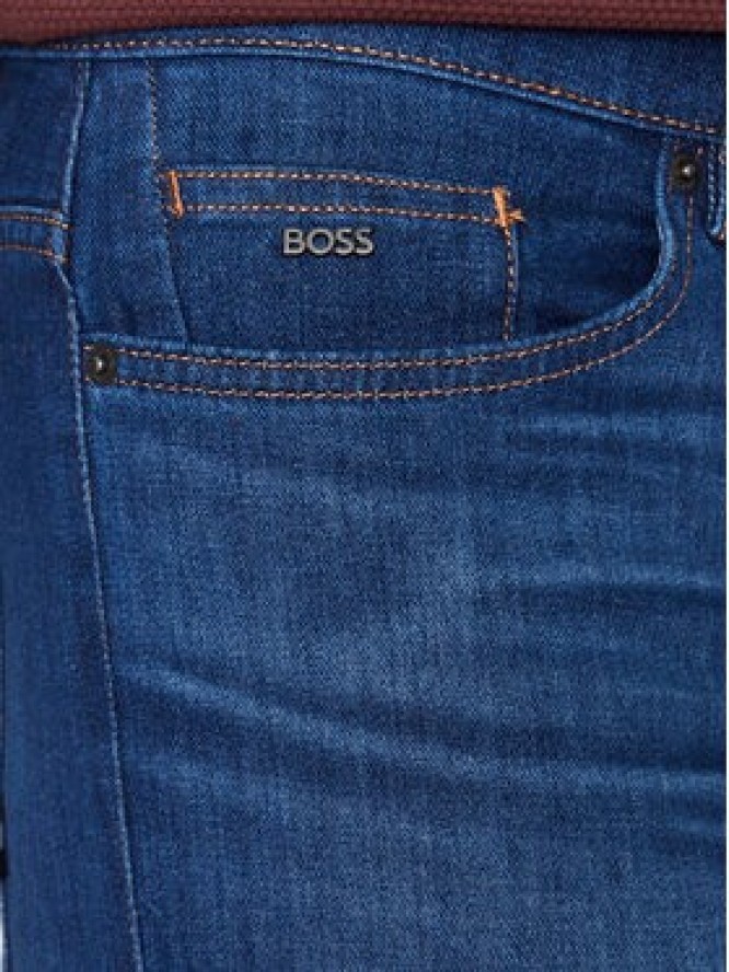 Boss Jeansy Delaware3-1 50488478 Granatowy Slim Fit