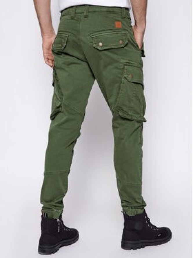 Alpha Industries Spodnie materiałowe Combat 126215 Zielony Slim Fit