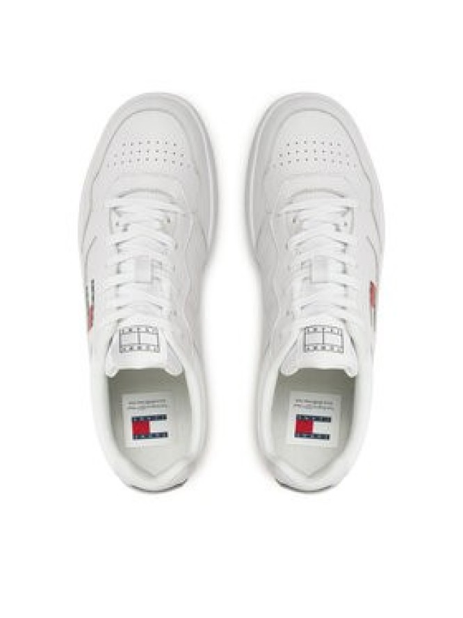 Tommy Jeans Sneakersy Tjm Cupsole Leather Ess EM0EM01443 Biały