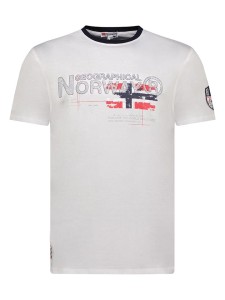 Geographical Norway Koszulka w kolorze białym rozmiar: M