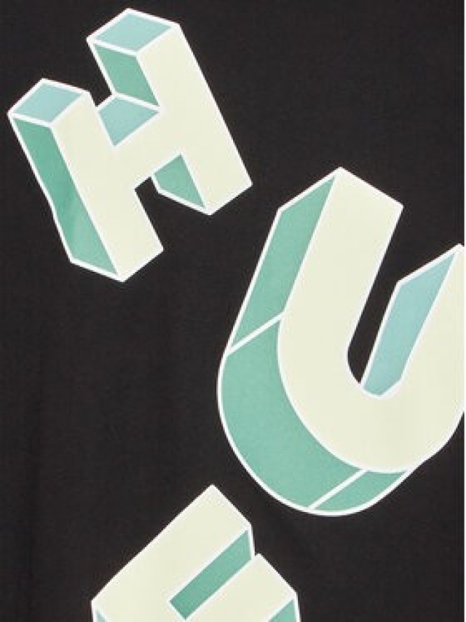 HUF T-Shirt Abecedarian TS01949 Czarny Regular Fit