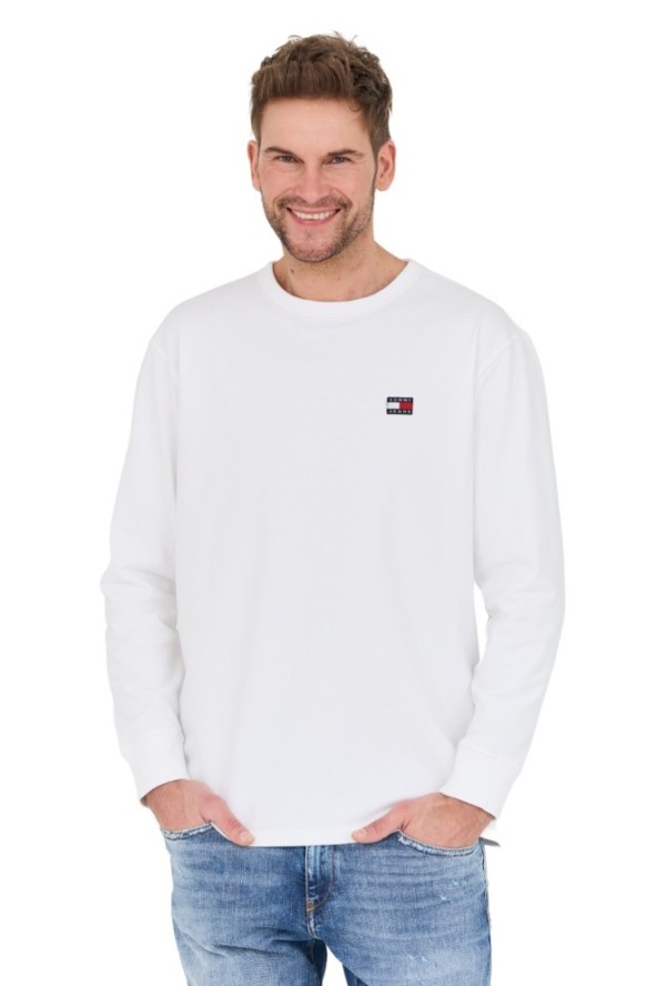 TOMMY JEANS Biały longsleeve