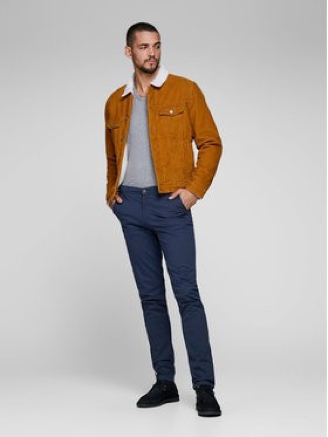 Jack&Jones Chinosy Marco 12150148 Granatowy Slim Fit