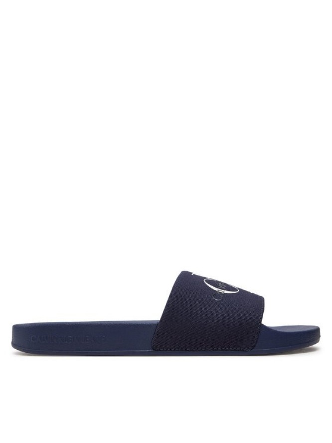 Calvin Klein Jeans Klapki Slide Monogram Co YM0YM00061 Granatowy