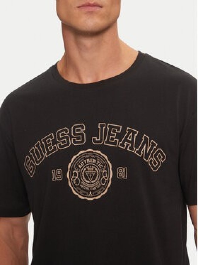 Guess T-Shirt M4BI83 K8FQ4 Czarny Regular Fit