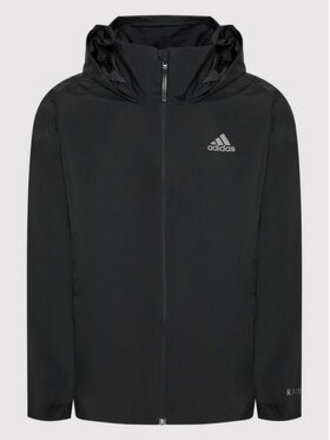 adidas Kurtka przeciwdeszczowa Terrex Traveer RAIN.RDY HG6016 Czarny Relaxed Fit