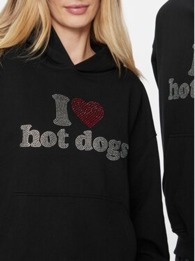 2005 Bluza Unisex Hot Dogs Czarny Oversize