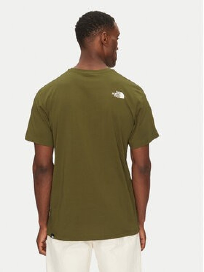 The North Face T-Shirt Easy NF0A8A6C Zielony Regular Fit