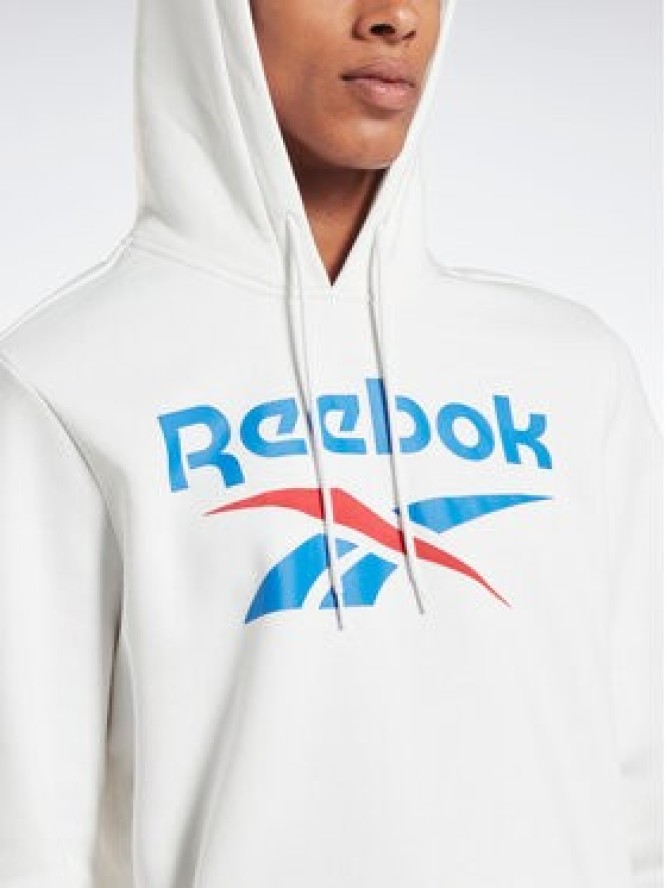 Reebok Bluza Identity Stacked Logo H54805 Biały Regular Fit