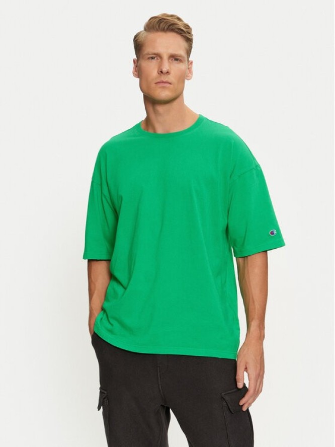 Champion T-Shirt 218651 Zielony Regular Fit