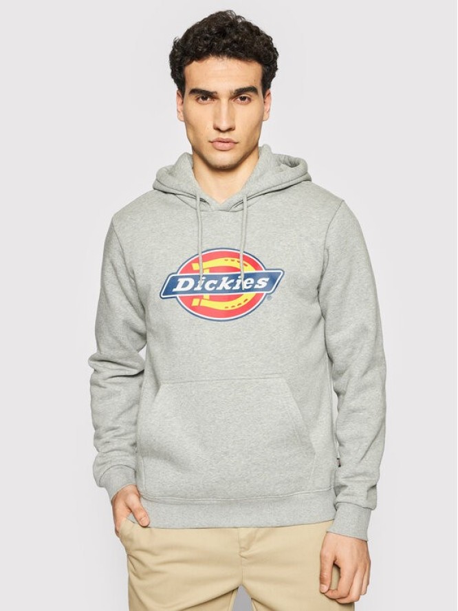 Dickies Bluza Icon Logo DK0A4XCBGYM Szary Regular Fit