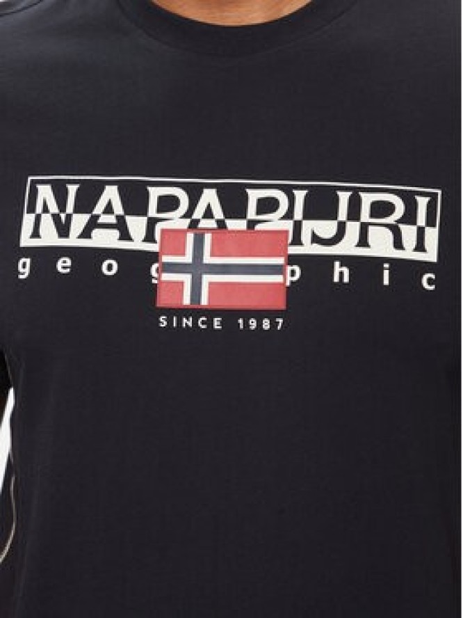 Napapijri T-Shirt S-Aylmer NP0A4HTO Czarny Regular Fit