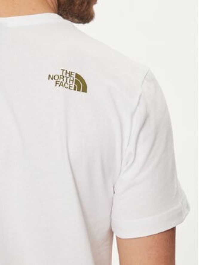 The North Face T-Shirt Rust 2 NF0A87NW Biały Regular Fit
