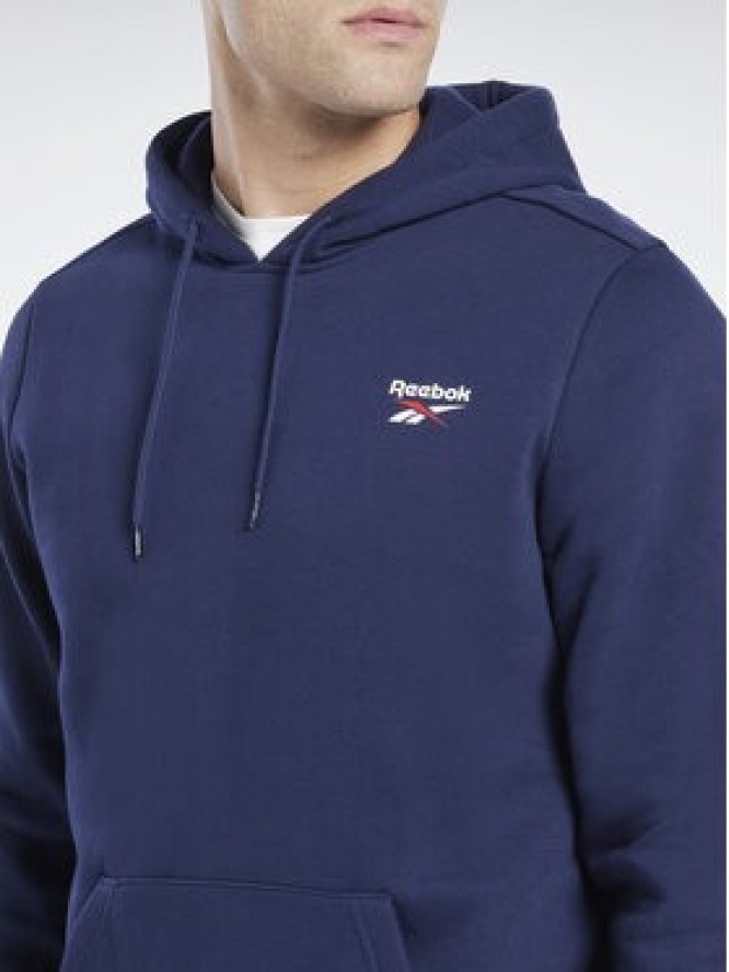 Reebok Bluza Reebok Identity Fleece Over-the-Head Hoodie IB2994 Niebieski