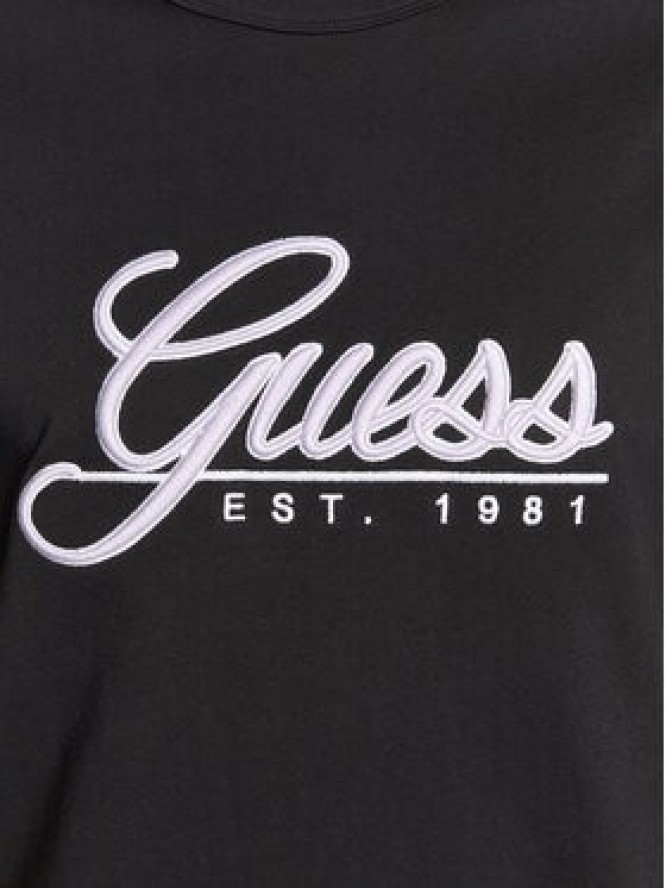 Guess T-Shirt 3D Embro M3GI25 K8FQ4 Czarny Regular Fit