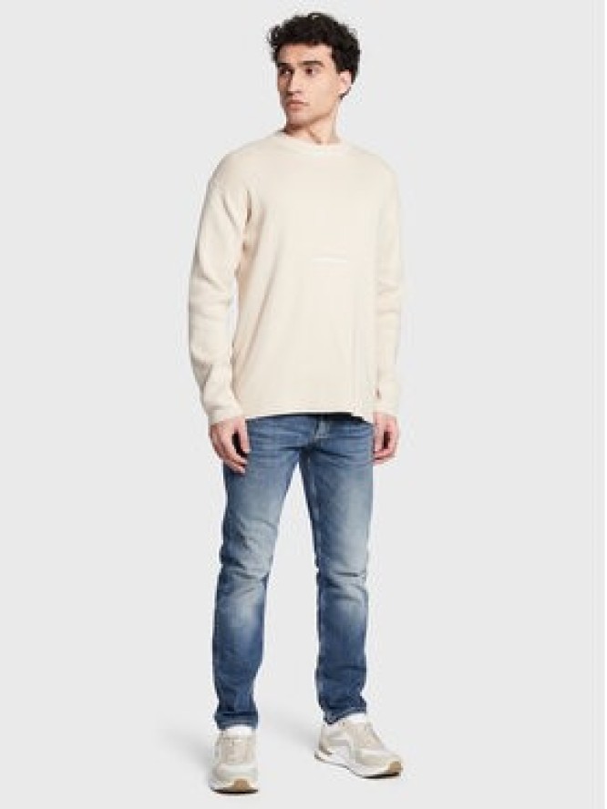 Calvin Klein Jeans Sweter J30J322859 Beżowy Regular Fit