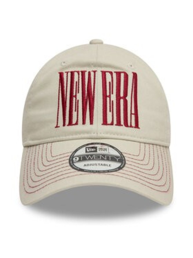 New Era Czapka z daszkiem Wordmark 9TWENTY 60595444 Beżowy