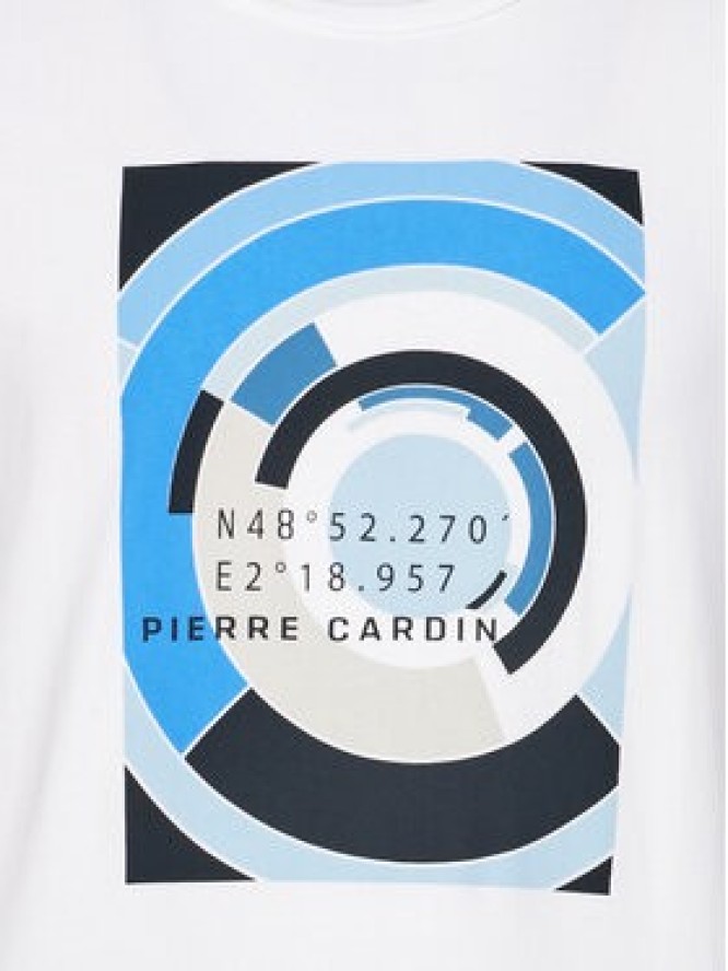 Pierre Cardin T-Shirt 21050/000/2101 Biały Modern Fit