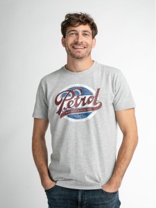 Petrol Industries T-Shirt M-1030-TSR602 Szary Regular Fit