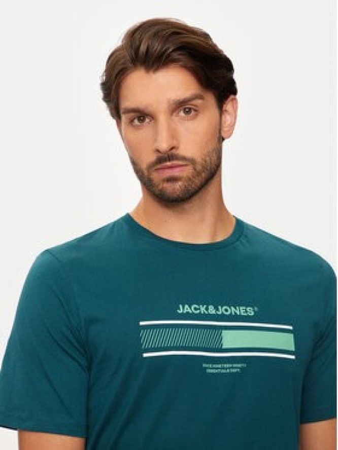 Jack&Jones T-Shirt South 12256784 Zielony Standard Fit