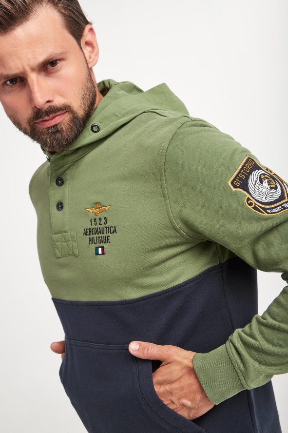 Bluza z kapturem męska AERONAUTICA MILITARE