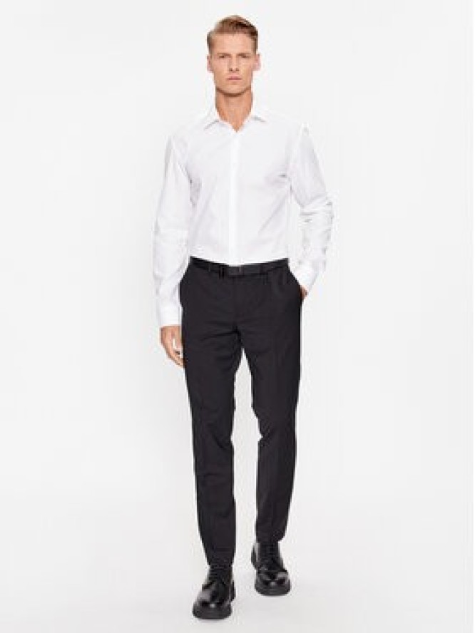 Hugo Koszula Koey 50500217 Biały Slim Fit