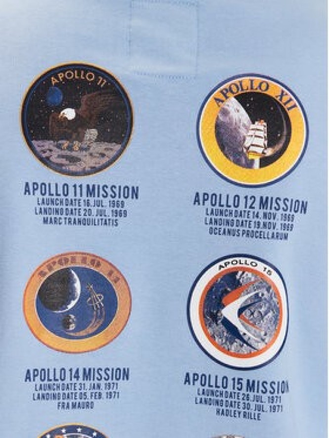 Alpha Industries Bluza Apollo Mission 106338 Niebieski Regular Fit