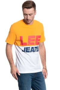 LEE T SHIRT COLOUR BLOCK TEE RADIANT YELLOW L60PFELG