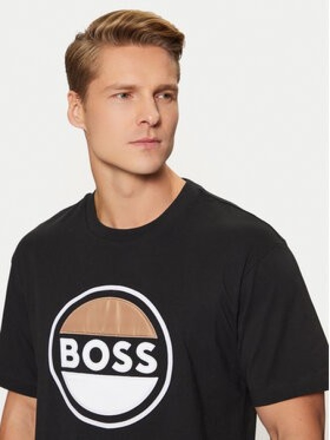 BOSS T-Shirt 50496223 Czarny Regular Fit