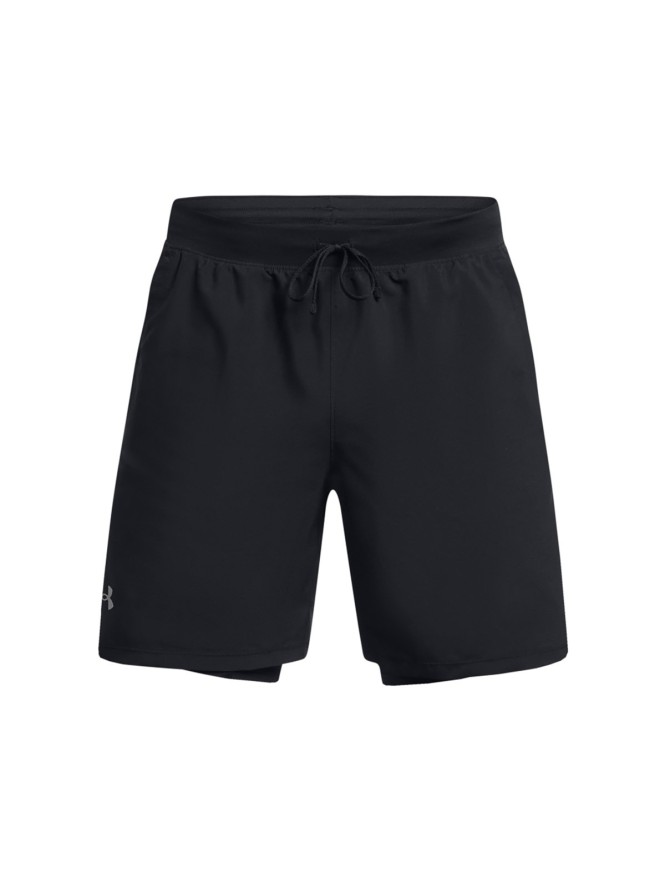 Spodenki do biegania męskie Under Armour UA Launch 7'' 2-In-1 Shorts - czarne