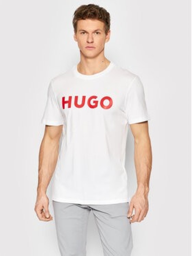 Hugo T-Shirt Dulivio 50467556 Biały Regular Fit