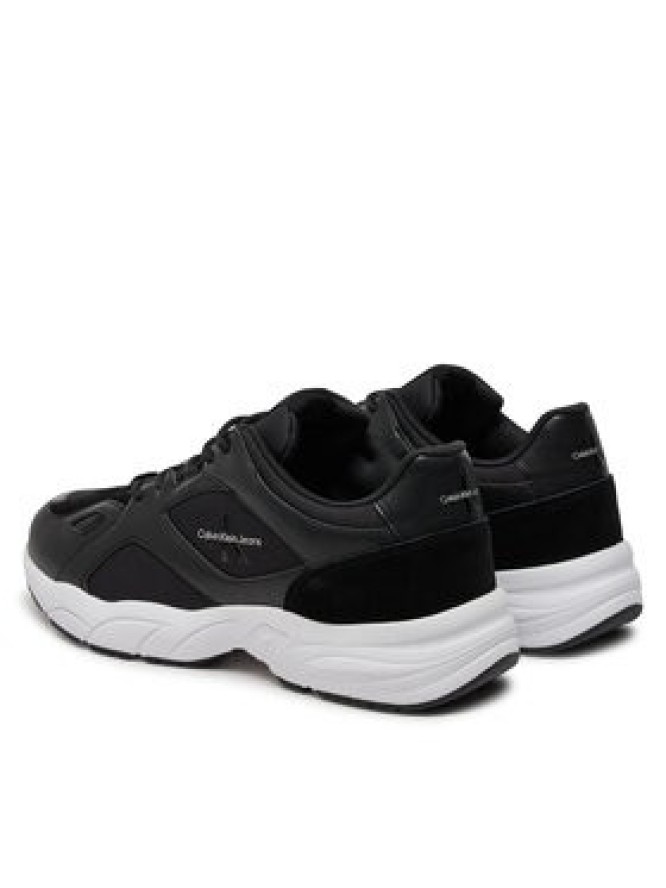 Calvin Klein Sneakersy Retro Tennis Low Laceup Mtl YM0YM00985 Czarny