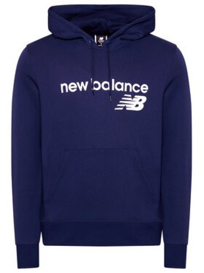 New Balance Bluza C C F Hoodie MT03910 Granatowy Relaxed Fit