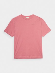 T-shirt regular męski Outhorn - różowy