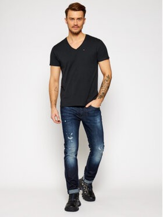 Tommy Jeans T-Shirt DM0DM04410 Czarny Regular Fit