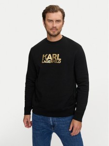 KARL LAGERFELD Bluza 705091 544917 Czarny Regular Fit