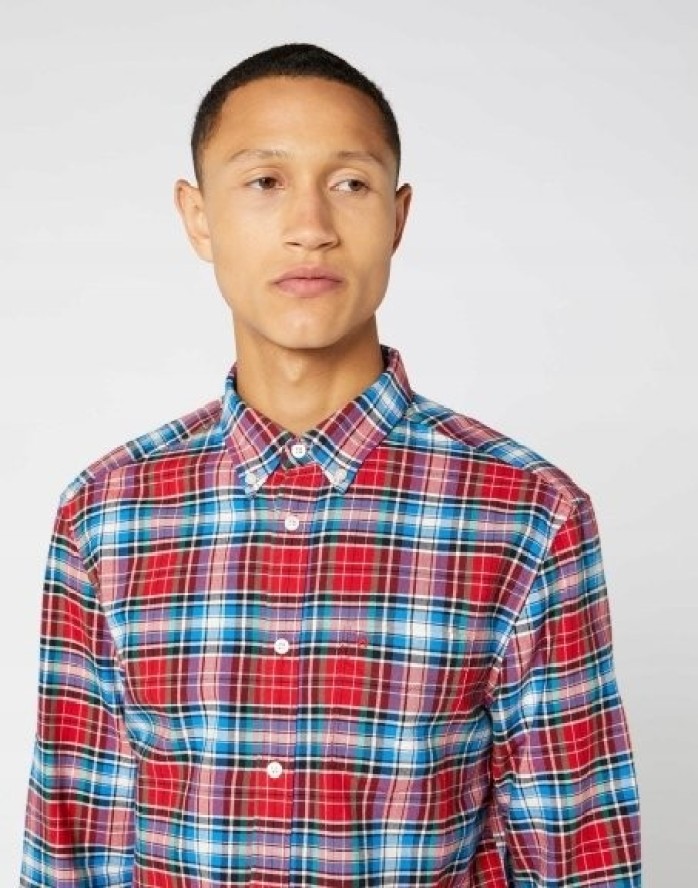 WRANGLER LS 1PKT BUTTON DOWN MĘSKA KOSZULA FORMULA RED W5A3BMXWO