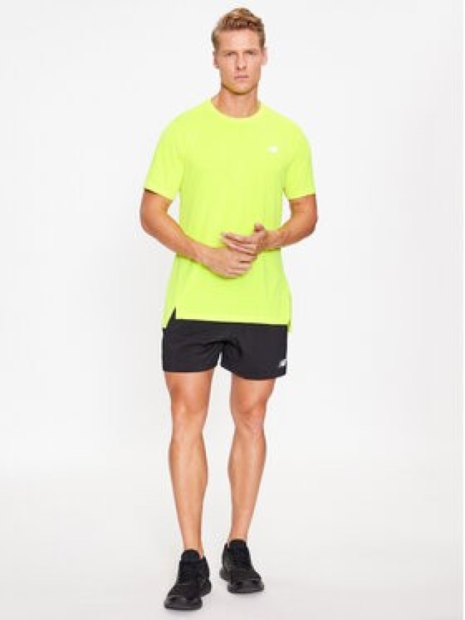 New Balance T-Shirt Accelerate Short Sleeve MT23222 Zielony Regular Fit