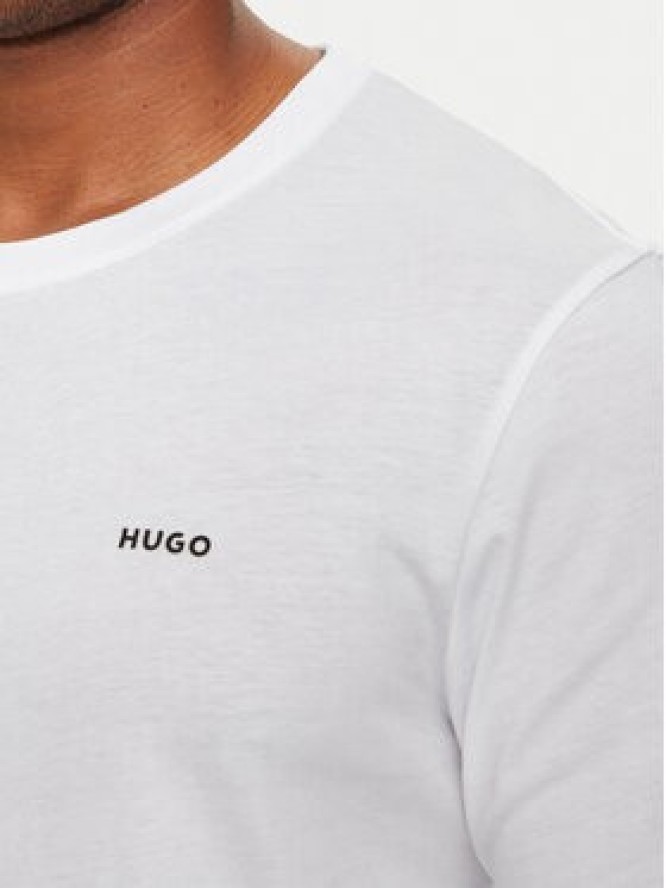 Hugo Longsleeve Derol222 50466159 Biały Regular Fit