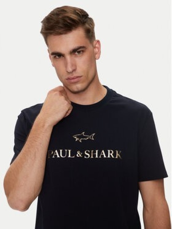 Paul&Shark T-Shirt 14311602 Granatowy Regular Fit